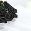 48 Roses 1" Black Real Touch Artificial DIY Foam Rose Flowers With Stem, Craft Rose Buds