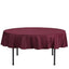 Polyester 70" Round Tablecloth Burgundy - Durable & Wrinkle-Resistant Table Cover