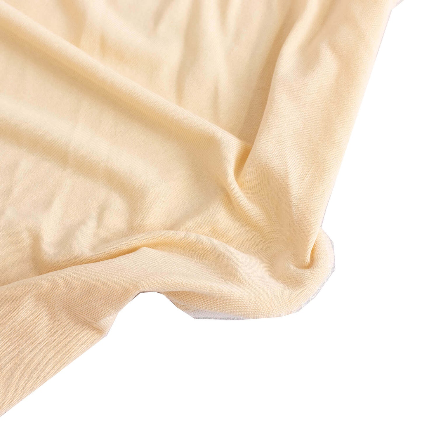 Spandex Chair Cover with Silver Rhinestone Buckled Sash Band Beige - Stretch Fitted Slipcover