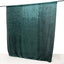 Hunter Emerald Green Crushed Velvet Backdrop Curtain â€“ 8ft x 8ft Event Drape with Rod Pocket, Privacy Panel for Photo Booths & Events