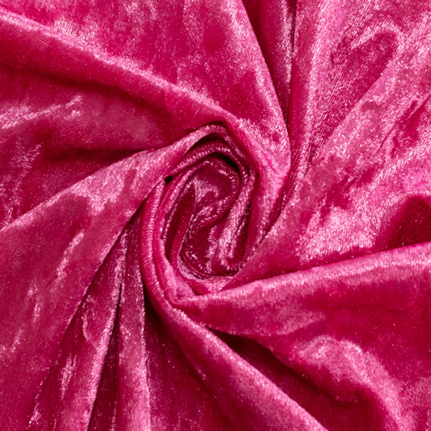 Premium Crushed Velvet 60"x102" Rectangle Tablecloth Fuchsia - Reusable Soft Table Cover