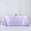Satin Rectangular 90"x132" Tablecloth Lavender Lilac - Seamless Table Cover