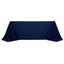 Scuba Rectangular 90"x132" Tablecloth Navy Blue - Wrinkle Free, Stain Resistant & Seamless Table Cover