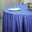 Premium Velvet 120" Round Tablecloth Royal Blue - Reusable Soft & Seamless Table Cover