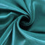 Satin 108" Round Tablecloth Peacock Teal - Smooth and Lustrous Table Cover