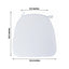 Chiavari Chair Cushion with 1.5" Thick Memory Foam and Ties White - Stylish Removable Cover for Comfort