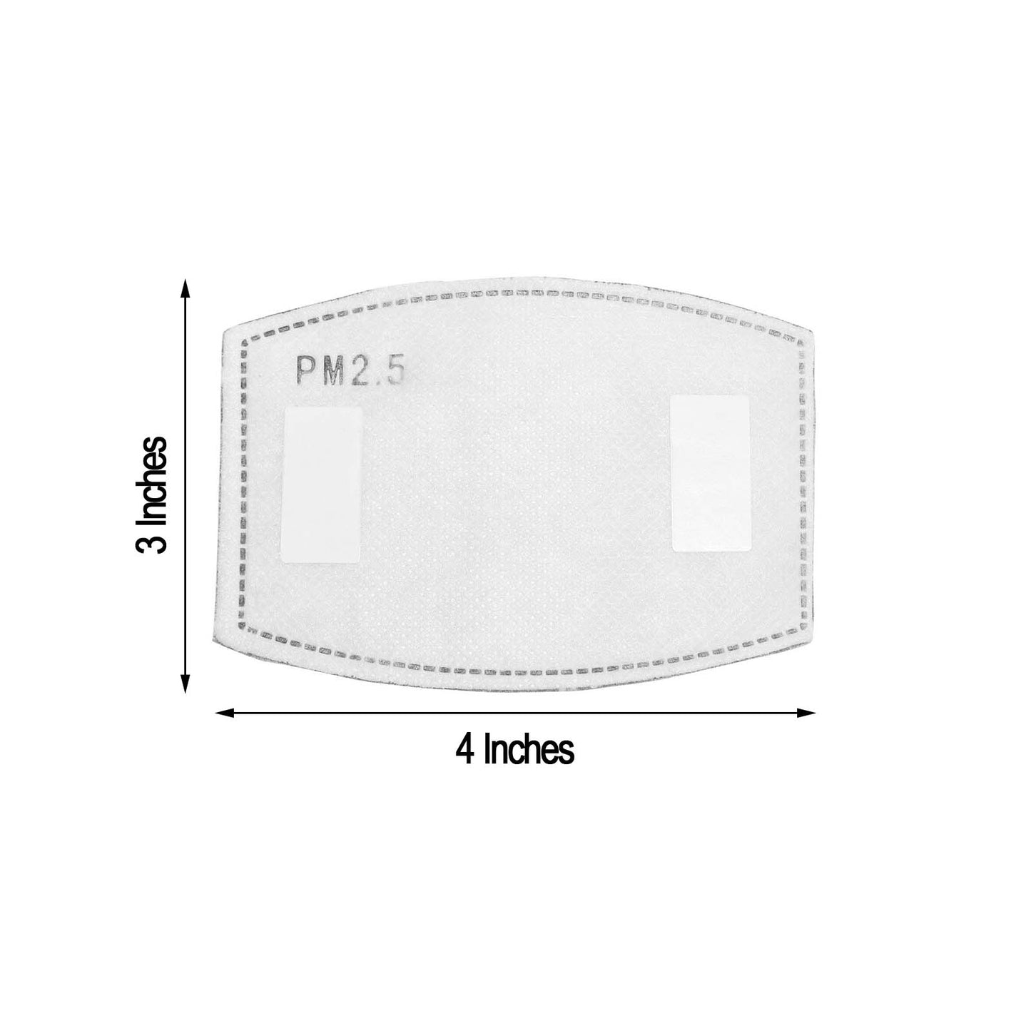 30 Pack Stick On Face Mask Filter PM 2.5, Activated Carbon Filter Insert With 5 Layer Filtration For Cloth Mask