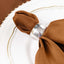 5 Pack Polyester 17"x17" Napkins Cinnamon Brown - Durable & Wrinkle Resistant Dinner Napkins