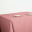 Polyester Square 90"x90" Tablecloth Dusty Rose - Wrinkle-Resistant & Durable Table Cover