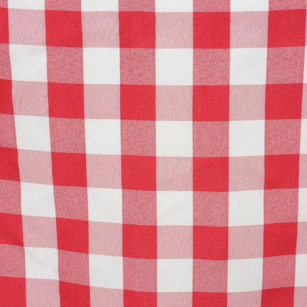 5 Pack Polyester 15"x15" Napkins Red/White Buffalo Plaid Gingham Style Cloth Napkins