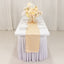 Lamour Satin 12"x108" Table Runner Beige - Smooth & Lustrous Finish