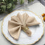 5 Pack Polyester 17"x17" Napkins Nude - Durable & Wrinkle Resistant Dinner Napkins