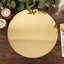 10-Pack Dining Plate Chargers Decorative Acrylic Mirror Gold Round - Lightweight Event Display 13"