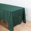 Polyester 72"x120" Rectangle Tablecloth Hunter Emerald Green - Durable and Stylish Table Cover