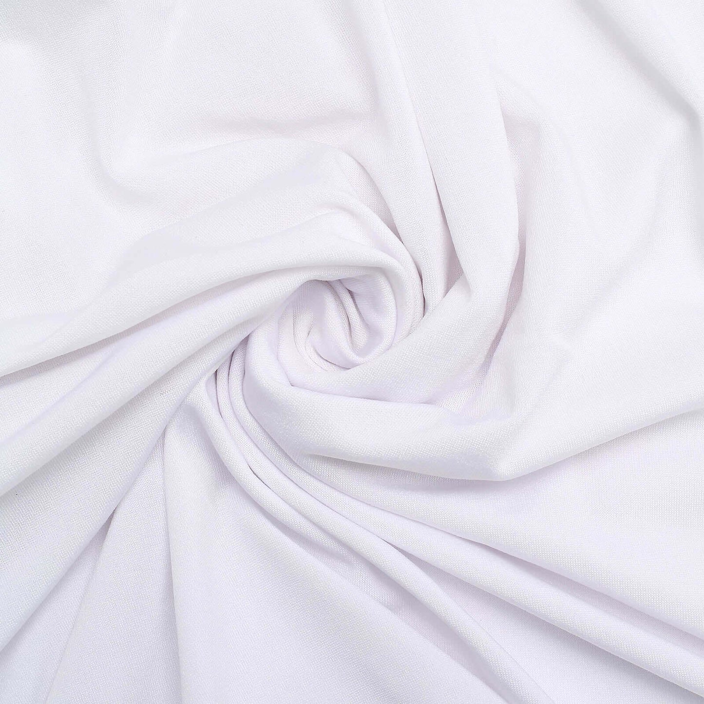 Set of 4 Matte White Spandex Fitted Wedding Arch Covers For Round Top Chiara Backdrop Stands - 4ft,5ft,6ft,7ft