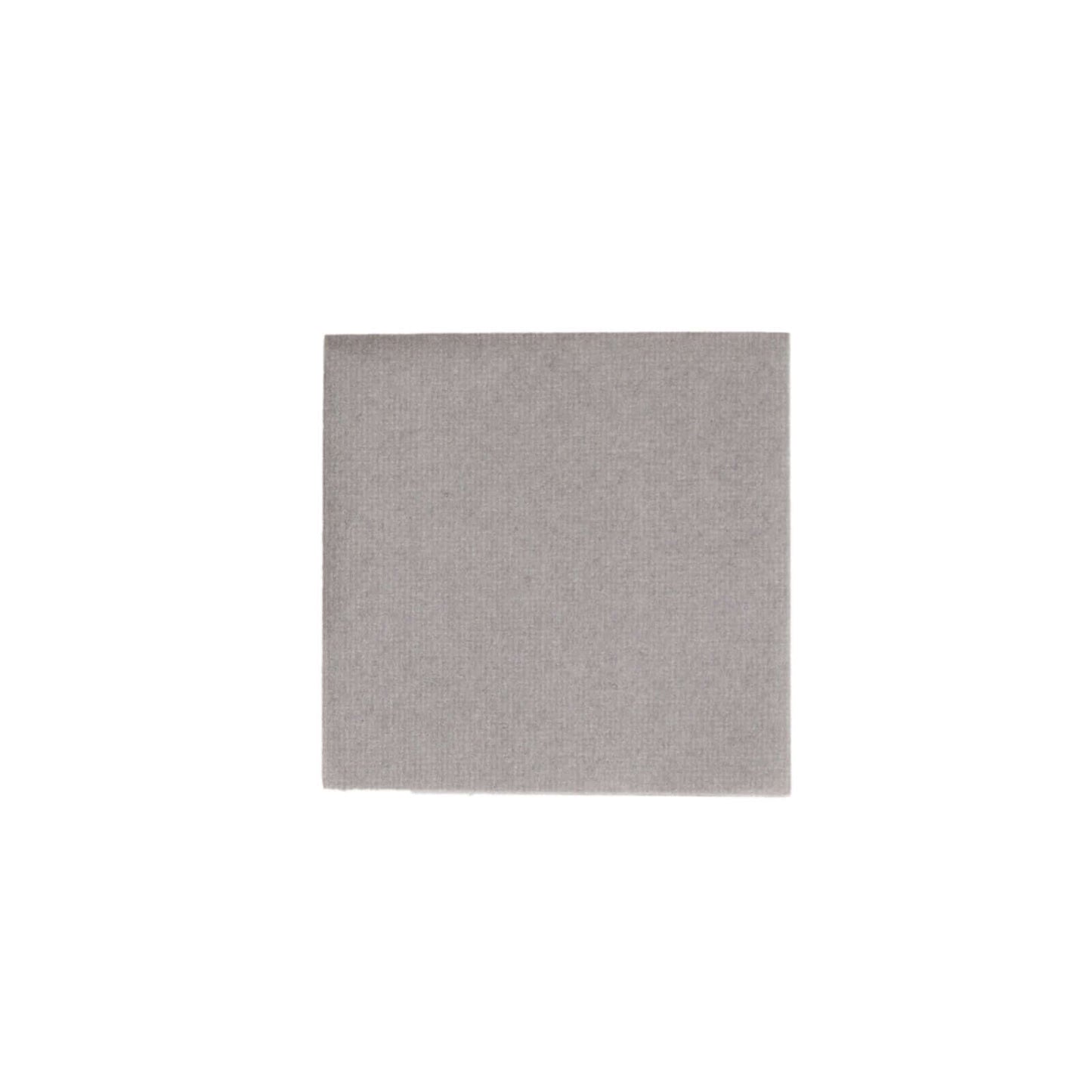 20 Pack Linen-Like Paper 5"x5" Napkins Silver - Highly Absorbent Airlaid Napkins