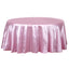 Satin 120" Round Tablecloth Pink - Stylish Seamless Table Cover