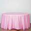 Polyester 132" Round Tablecloth Pink - Seamless Chic Table Cover
