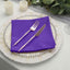 5 Pack Polyester 17"x17" Napkins Purple - Durable & Wrinkle Resistant Dinner Napkins