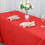 Premium Polyester 90"x132" Rectangle Tablecloth Red - Seamless 220GSM Stain-Resistant Table Cover