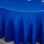 Satin 120" Round Tablecloth Royal Blue - Stylish Seamless Table Cover