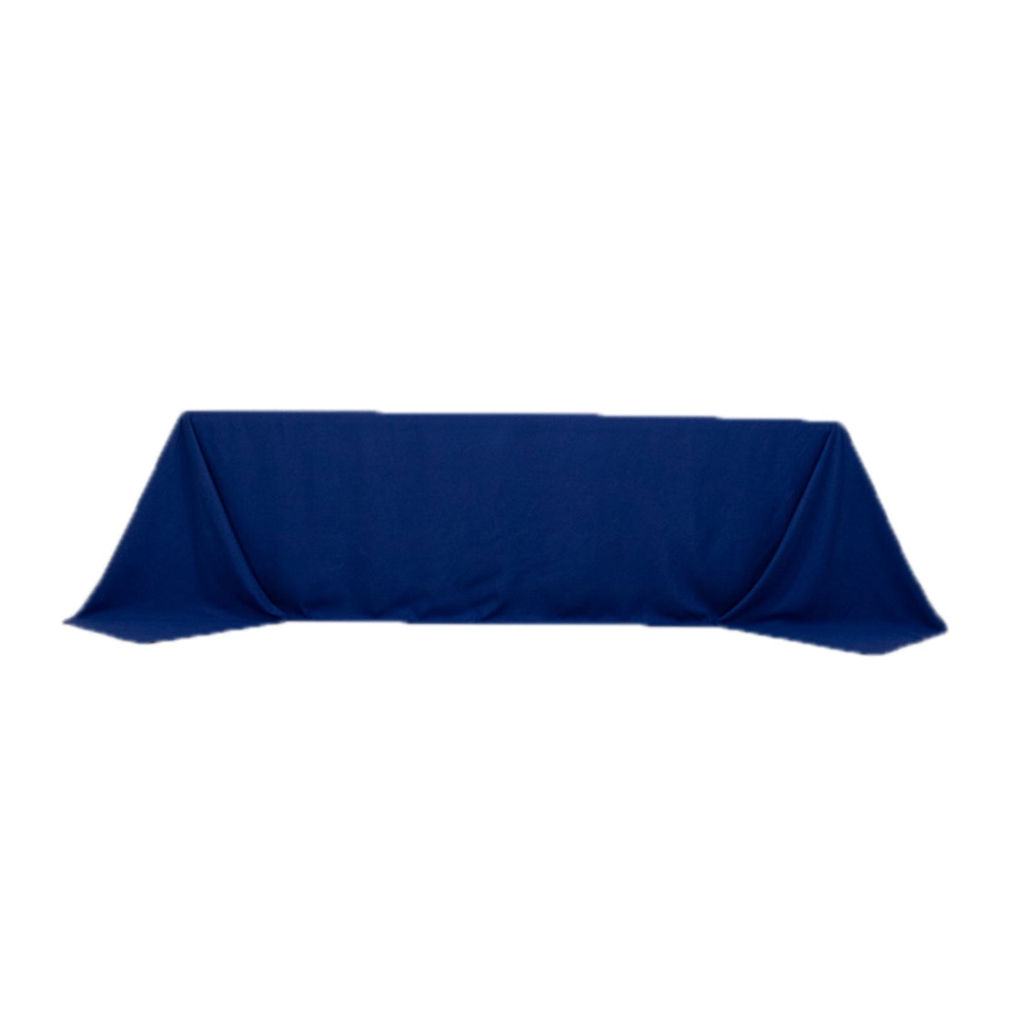 Cotton Blend 90"x156" Rectangle Tablecloth Royal Blue - Seamless Wrinkle-Resistant Table Cover