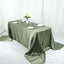 Satin Rectangular 90"x156" Tablecloth Dusty Sage Green - Seamless Table Cover
