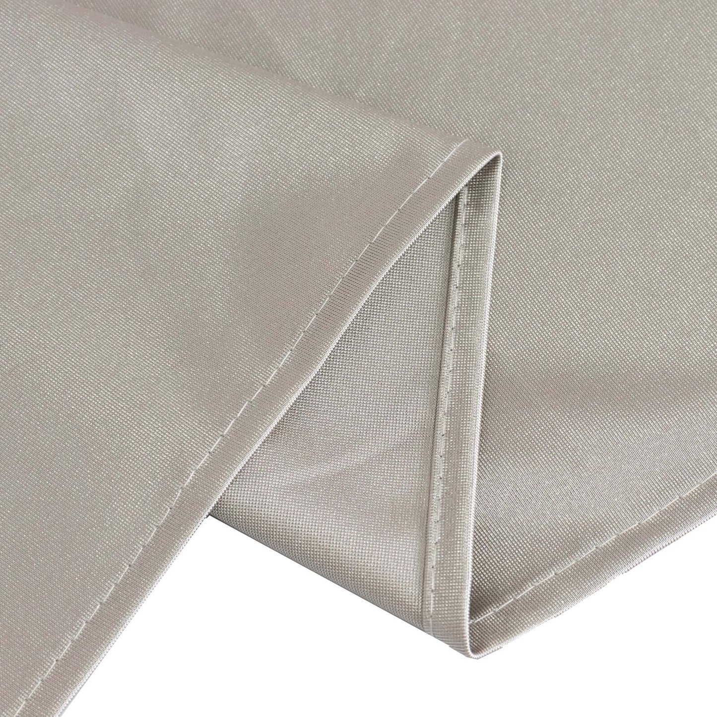 Scuba Rectangular 90"x132" Tablecloth Shimmering Silver - Wrinkle Free & Stain Resistant Seamless Table Cover