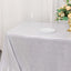 Sequin Dots Polyester 90"x132" Rectangle Tablecloth Shimmering Silver - Seamless, Glittering & Wrinkle Free Table Cover