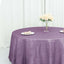 Taffeta 120" Round Tablecloth Violet Amethyst - Seamless Accordion Crinkle Table Cover
