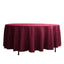 Polyester 108" Round Tablecloth Burgundy - Wrinkle-Resistant Table Cover