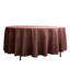 Polyester 108" Round Tablecloth Chocolate - Wrinkle-Resistant Table Cover