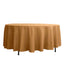 Polyester 108" Round Tablecloth Gold - Wrinkle-Resistant and Stylish Table Cover