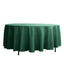 Polyester 108" Round Tablecloth Hunter Emerald Green - Wrinkle-Resistant Table Cover