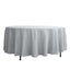 Polyester 108" Round Tablecloth Silver - Wrinkle-Resistant Table Cover