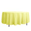 Polyester 108" Round Tablecloth Yellow - Wrinkle-Resistant Table Cover