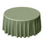Polyester 120" Round Tablecloth Dusty Sage Green - Seamless Wrinkle-Resistant Table Cover