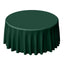 Polyester 120" Round Tablecloth Hunter Emerald Green - Seamless Wrinkle-Resistant Table Cover