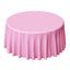 Polyester 120" Round Tablecloth Pink - Seamless Wrinkle-Resistant Table Cover