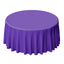 Polyester 120" Round Tablecloth Purple - Seamless Wrinkle-Resistant Table Cover