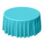 Polyester 120" Round Tablecloth Turquoise - Seamless Wrinkle-Resistant Table Cover