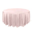 Polyester 132" Round Tablecloth Blush - Seamless Chic Table Cover