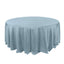 Polyester 132" Round Tablecloth Dusty Blue - Seamless Chic Table Cover