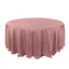 Polyester 132" Round Tablecloth Dusty Rose - Seamless Chic Table Cover