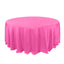 Polyester 132" Round Tablecloth Fuchsia - Seamless Chic Table Cover