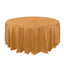 Polyester 132" Round Tablecloth Gold - Seamless Chic Design for Grand Celebrations