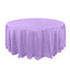 Polyester 132" Round Tablecloth Lavender Lilac - Seamless Chic Table Cover