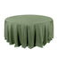 Polyester 132" Round Tablecloth Olive Green - Seamless Chic Table Cover