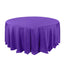 Polyester 132" Round Tablecloth Purple - Seamless Chic Table Cover