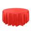 Polyester 132" Round Tablecloth Red - Seamless Chic Table Cover